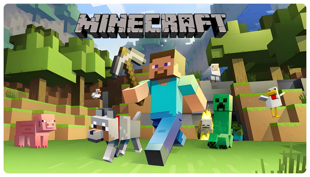 Textilná nálepka na stenu "Minecraft"