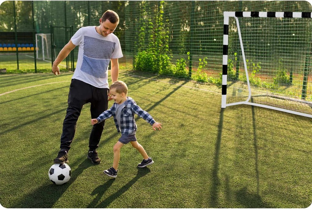 Neo-Sport Futbalová bránka 180 x 120 x 60 cm NS-464 čierna a biela