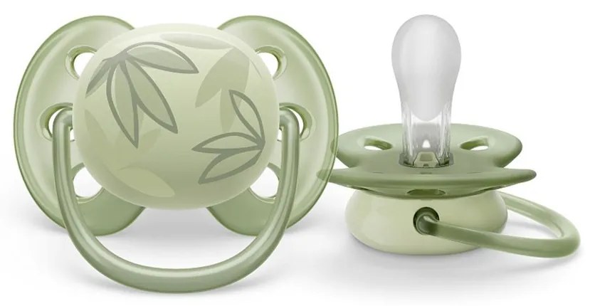 Dojčenský cumlík Ultrasoft Premium Avent 0-6 mesiacov listy