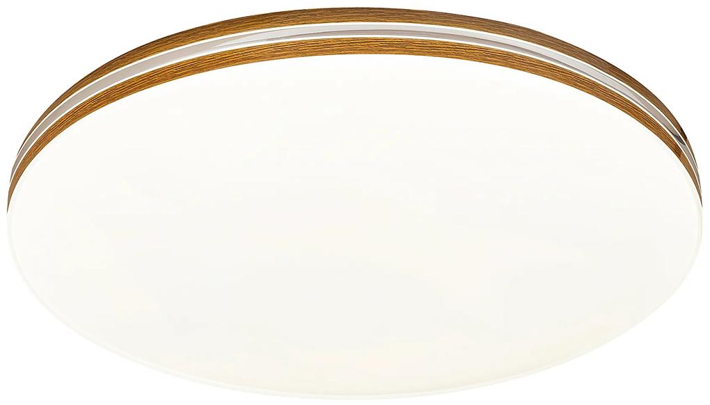 RABALUX Stropné LED svietidlo OSCAR, 18W, denná biela, 35cm, guľaté, hnedé pruhy