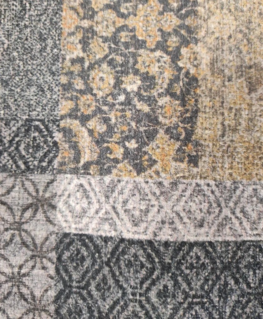 Spoltex, Kusový koberec Edessa 1300 Grey, 160x230, šedá, chodba / predsieň