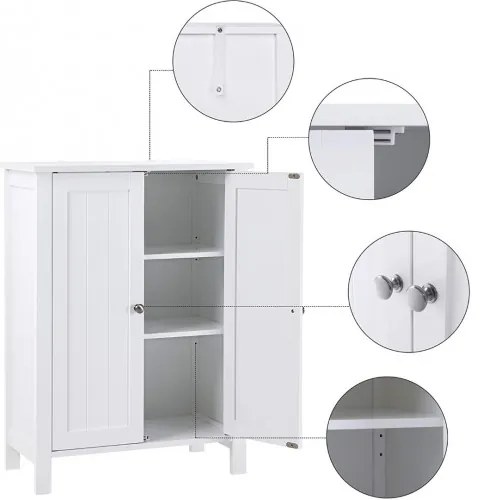 VASAGLE Úložná skrinka SONGMICS BCB60W