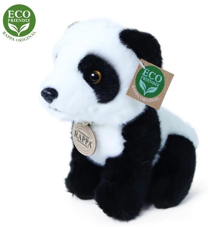 Plyšová panda sediaci 18 cm ECO-FRIENDLY