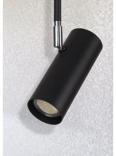 Luster na tyči OKO 1xGU10/25W/230V 30 cm čierna