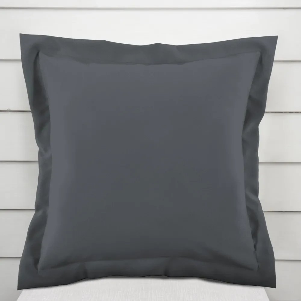 Biante Dekoračná obliečka na vankúš s lemom Rongo RG-076 Sivá 30 x 50 cm