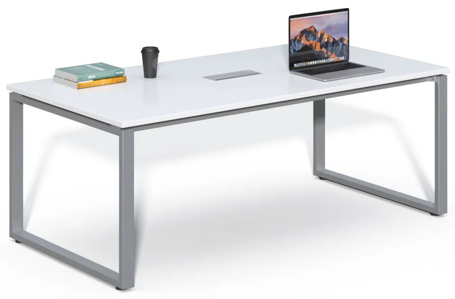 Rokovací stôl Houseland Prime Meet 01 200 cm biely