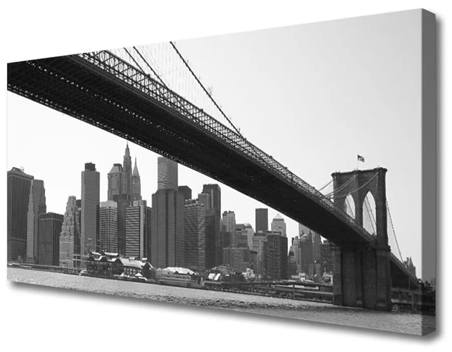 Obraz na plátne Most mesto architektúra 140x70 cm