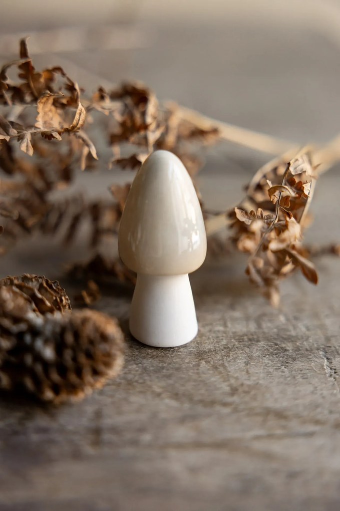 Storefactory Jesenná dekorácia Huba Bohult Beige 6 cm