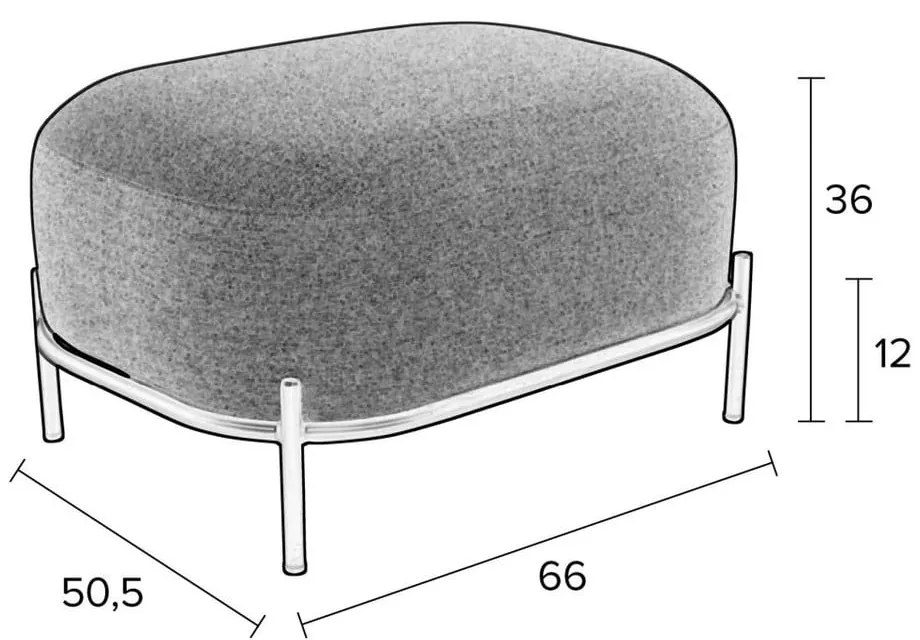 Žltá podnožka White Label Polly