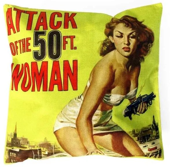 AWG Dekoračná obliečka na vankúš pin-up 45 x 45 cm