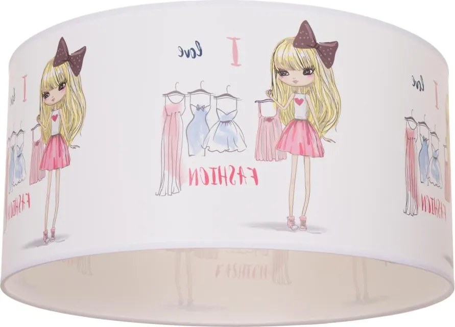 Detské stropné svietidlo GIRLS VIBES 1xE27/60W/230V priemer 40 cm Milujem módu