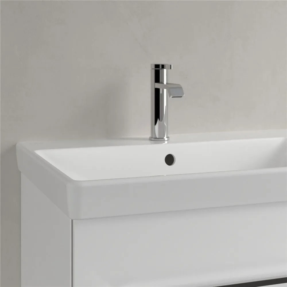 VILLEROY &amp; BOCH Avento dvojumývadlo na skrinku s dvomi otvormi, dva prepady, 1200 x 470 mm, biela alpská, s povrchom CeramicPlus, 4A23CKR1