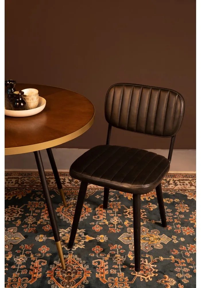 Čierna jedálenská stolička Jake Worn – White Label