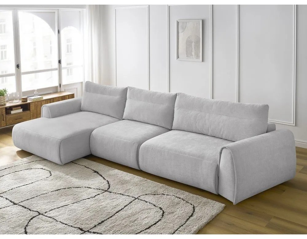 Svetlosivá rohová pohovka Aden – Bobochic Paris