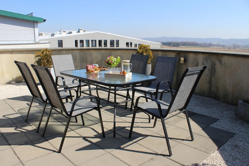 Garden Line PRAVOUHLÝ ZÁHRADNÝ STÔL 150 x 90 x 70 cm