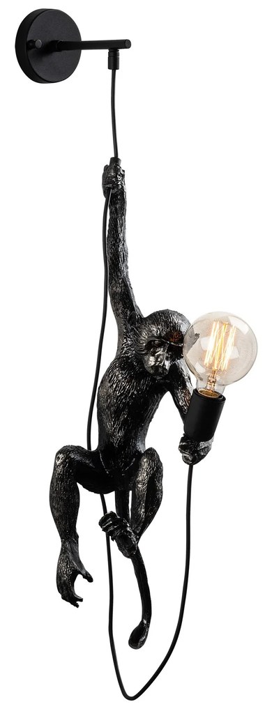 Nástenná lampa Singe čierna