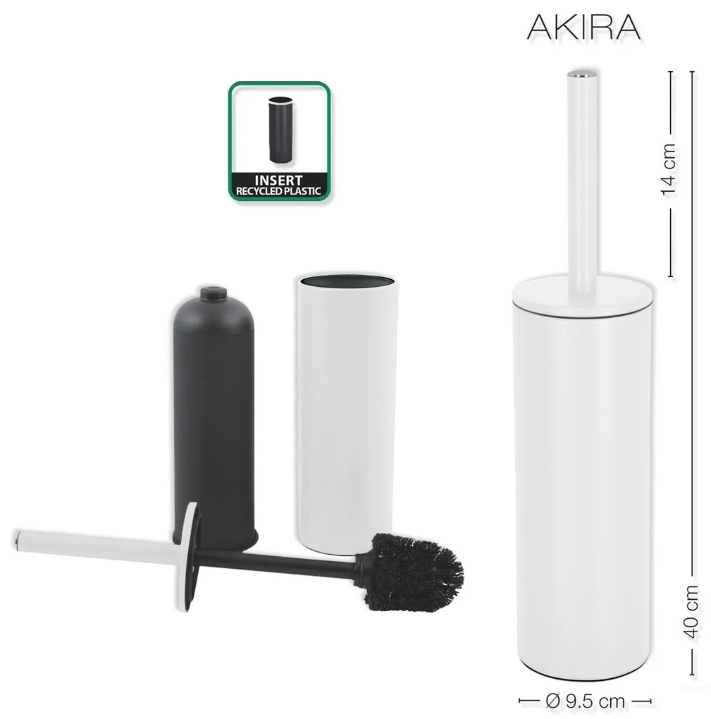 Spirella WC kefa Akira, matná biela