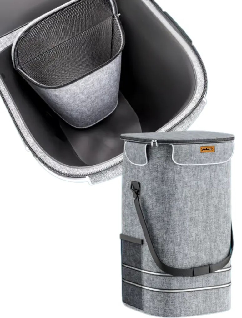 Nákupná taška na kolieskach do schodov COMFORT,50l, šedá Jurhan