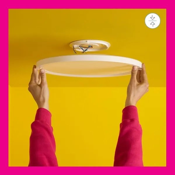 WiZ - LED RGB Stmievateľné stropné svietidlo SUPERSLIM LED/22W/230V Wi-Fi biela