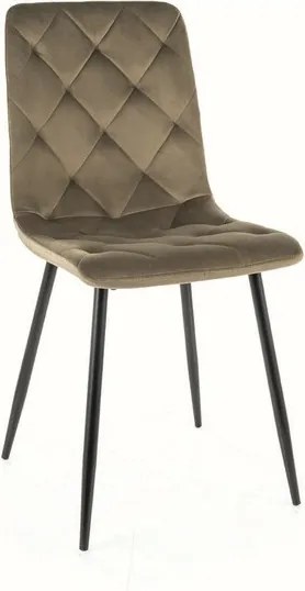 SI Jerry Velvet stolička olivový