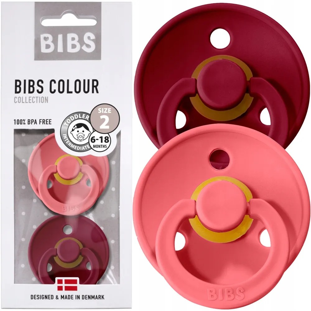 Kaučukové cumlíky BIBS Colour 6m+ 2ks Farba: béžová