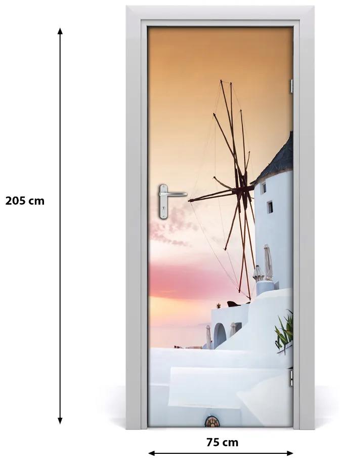 Fototapeta samolepiace na dvere Santorini Grécko 75x205 cm