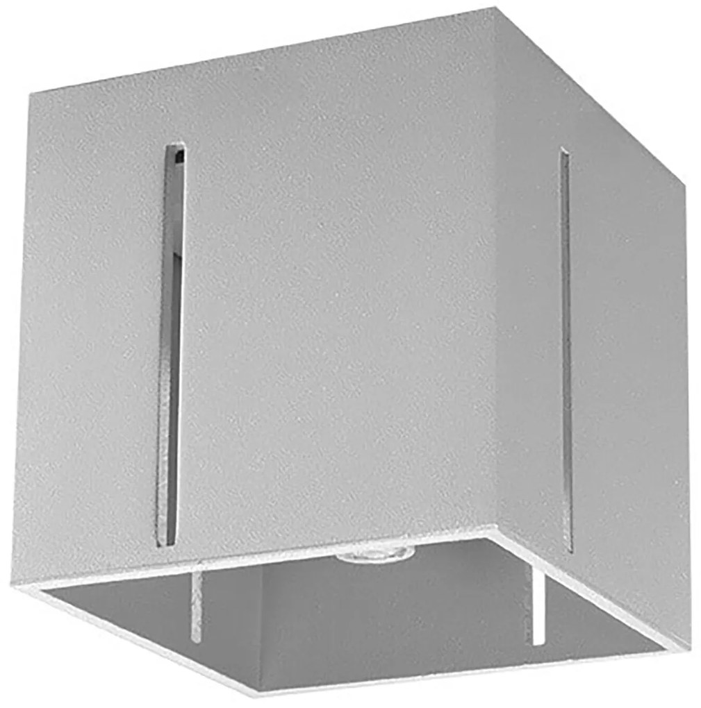 Stropné svietidlo Pixar, 1x sivé kovové tienidlo