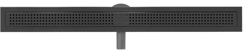 Mexen Flat 360°, nerezový sprchový žľab vzor M08 100 cm, čierna matná, 1725100-40