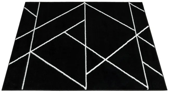 Koberec LIMA C877B čierny / biely