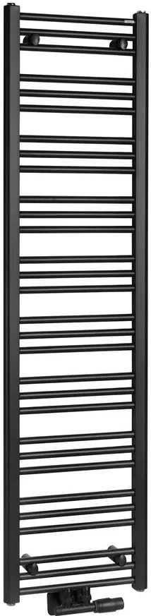 Bruckner Bruckner, ALBRECHT vykurovacie teleso 400x1570 mm, stredové pripojenie, čierna matná, 600.113.6