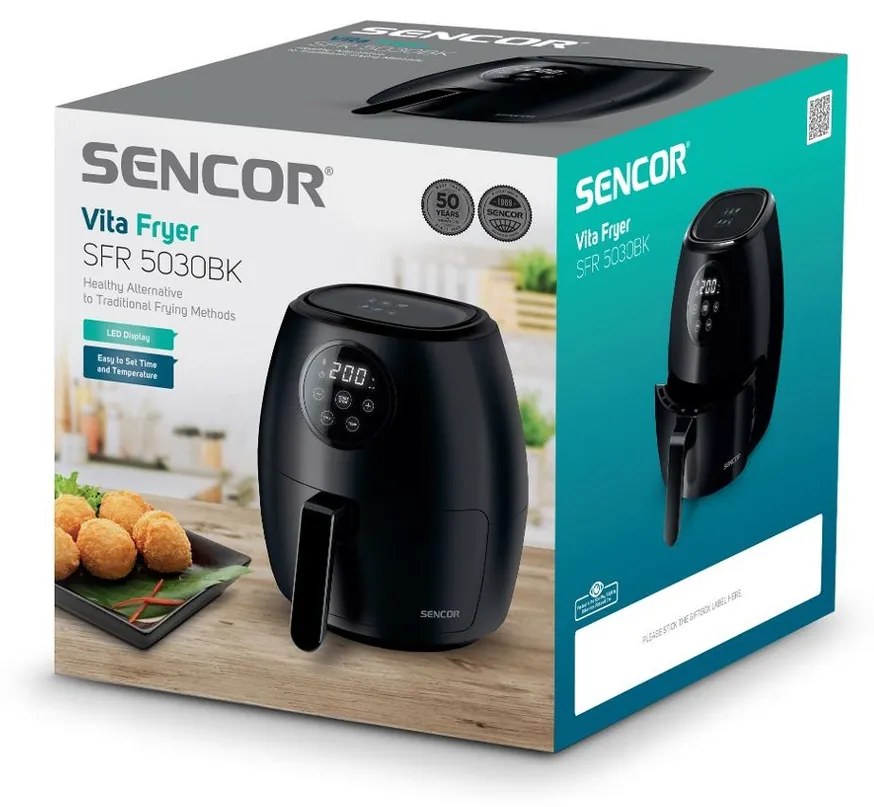 Sencor SFR 5030BK teplovzdušná fritéza
