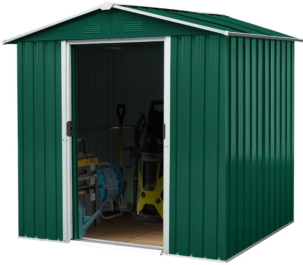 Záhradný domček BestBerg ZDB-2Z / 2,5 m² / 194 x 131 x 184 cm / zelený