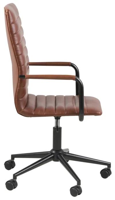 Dizajnová kancelárska stolička Narina, brandy