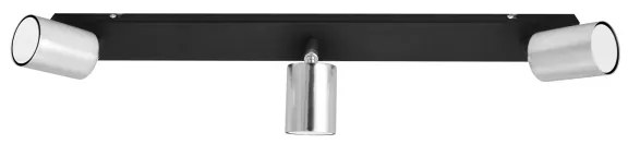 LED Bodové svietidlo TUNE 3xGU10/4,8W/230V matný chróm/čierna