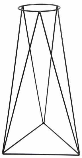 Stojan na kvetináč TRIANGL 90x50 cm čierna