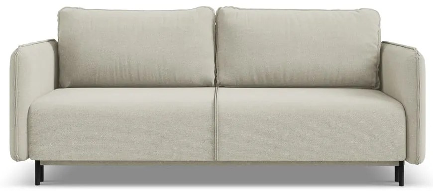 Béžová rozkladacia/s úložným priestorom pohovka 226 cm Luana – Makamii