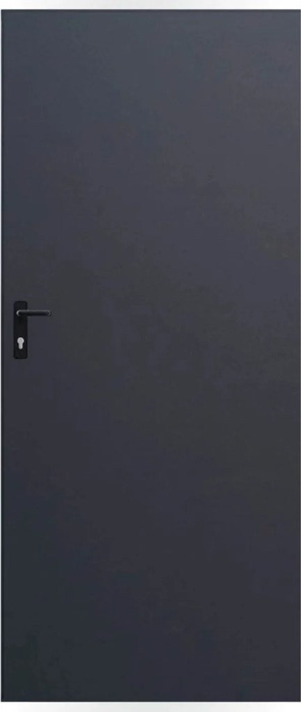 Plechové dvere 80, pravé, antracit
