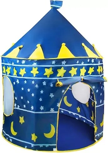 KRUZZEL Detský stan v tvare paláca - Kruzzel - modrý