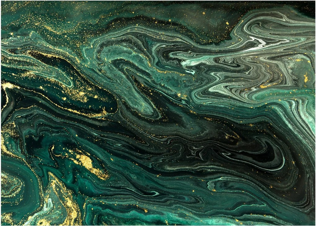 Sklenený obraz - Zelený mramor (70x50 cm)