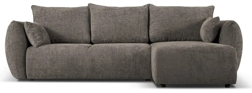 Sivá rohová pohovka (pravý roh) Matera – Cosmopolitan Design