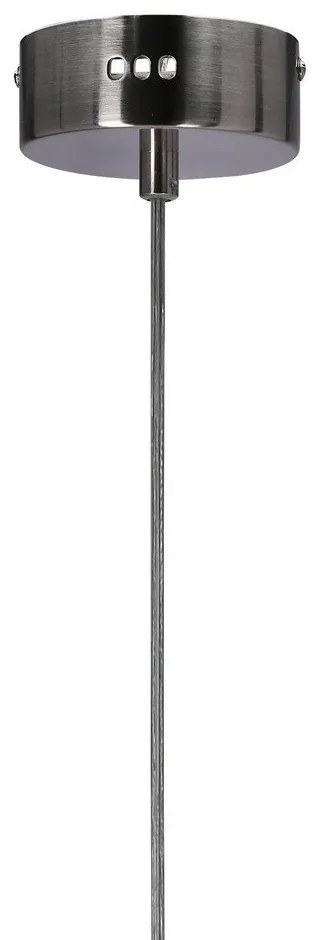 Fialové LED závesné svietidlo so skleneným tienidlom Lukka – Candellux Lighting