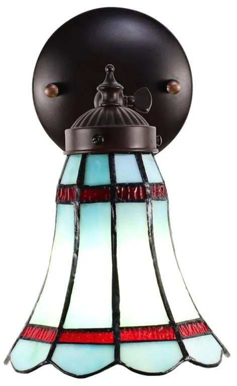 Nástenná lampa Tiffany 17*23 AKVAMARIN