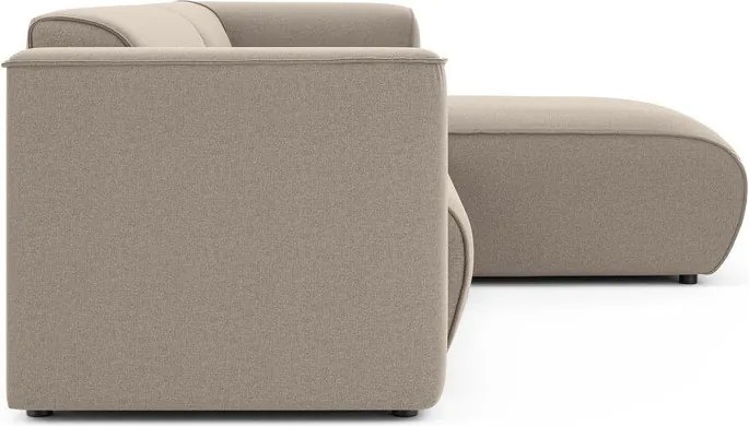 Svetlohnedá rohová pohovka (pravý roh/s leňoškou) Merid – Ropez