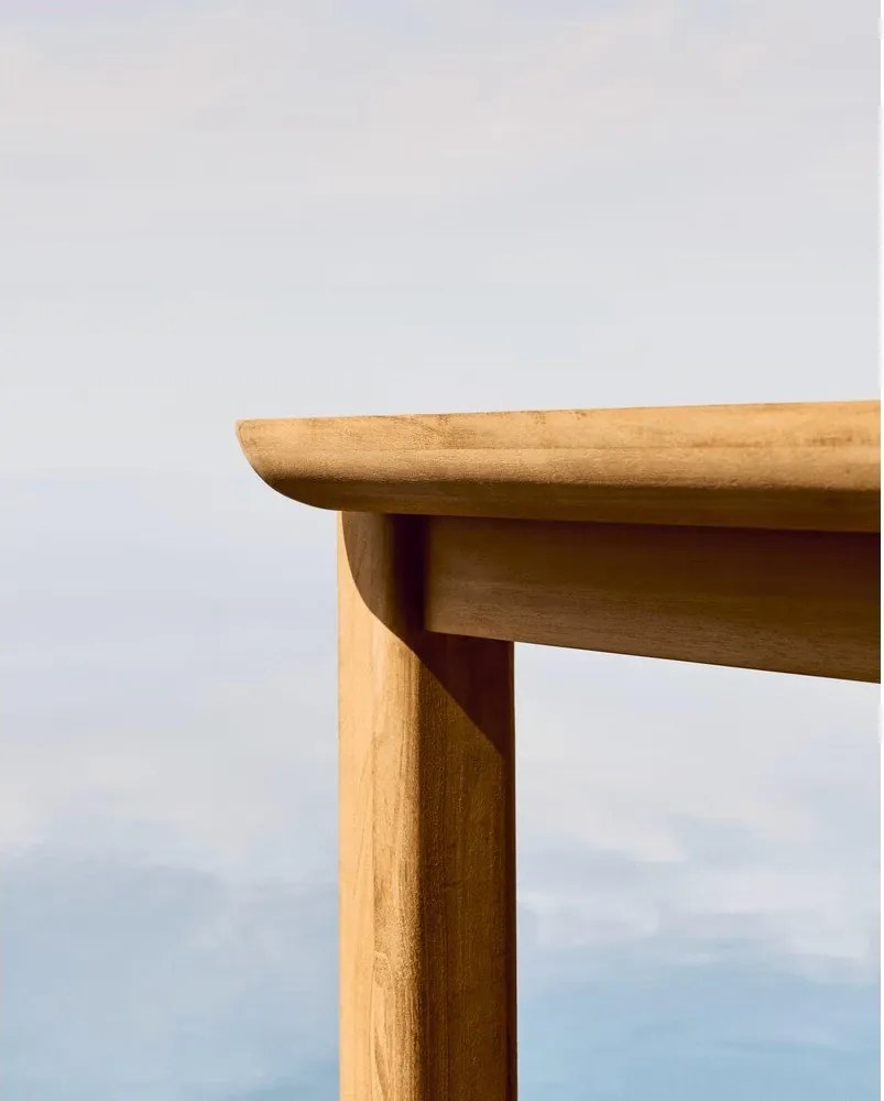 Záhradný jedálenský stôl z tíkového dreva 102x220 cm Icaro – Kave Home