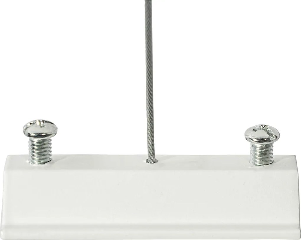 Moderný závesný koľajnicový systém svietidiel so 6 reflektormi biely 1-fázový GU10 50 mm - Iconic Ruby Honey