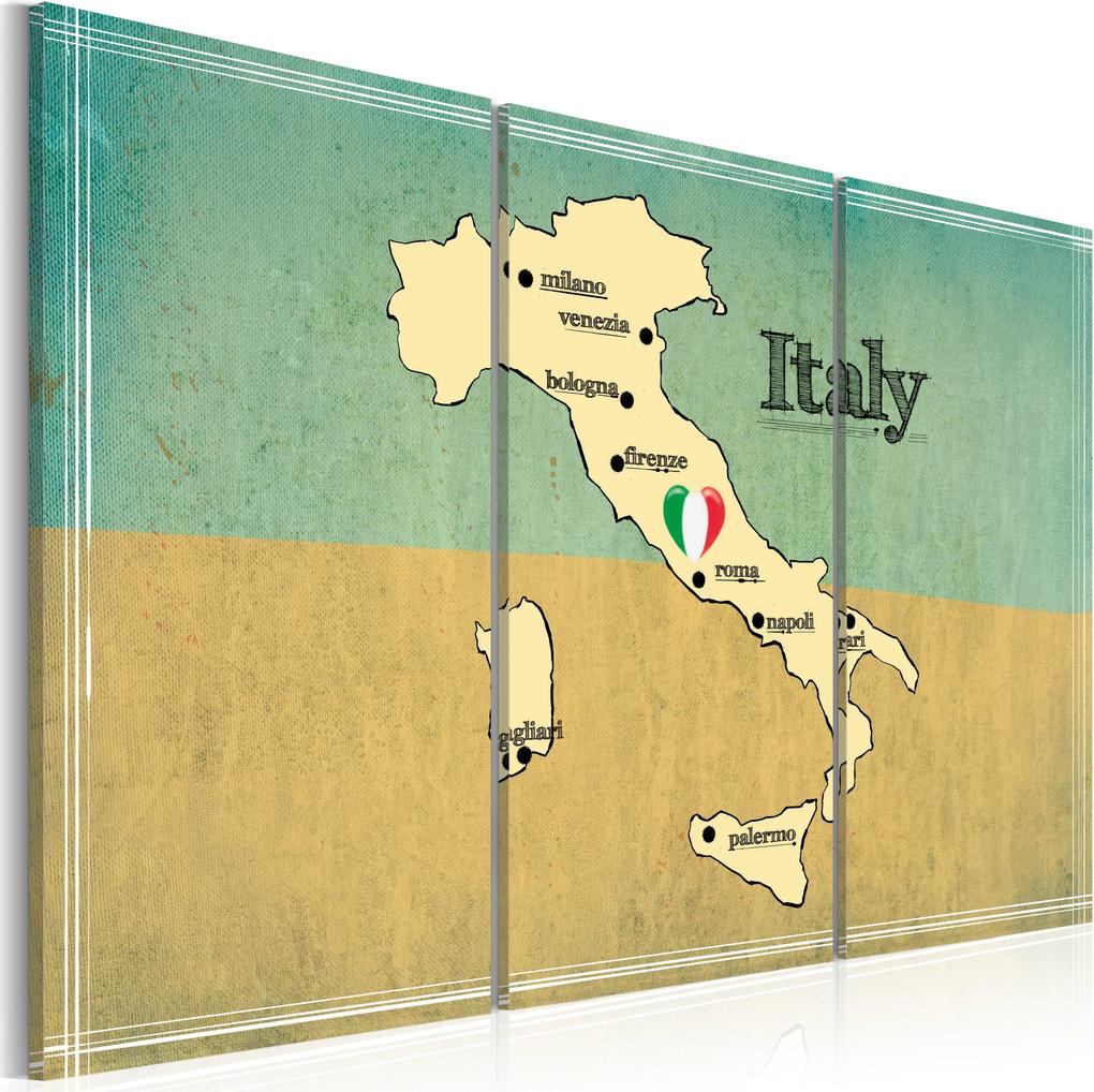 Obraz - Heart of Italy - triptych 60x40
