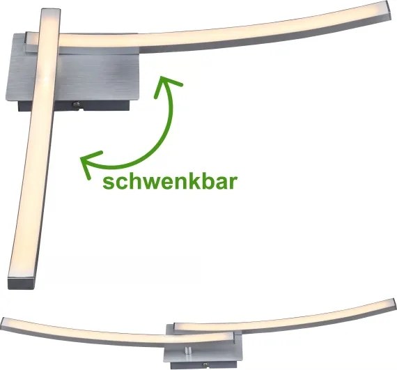LED Stropné svietidlo 2xLED/6W/230V 3000K matný chróm
