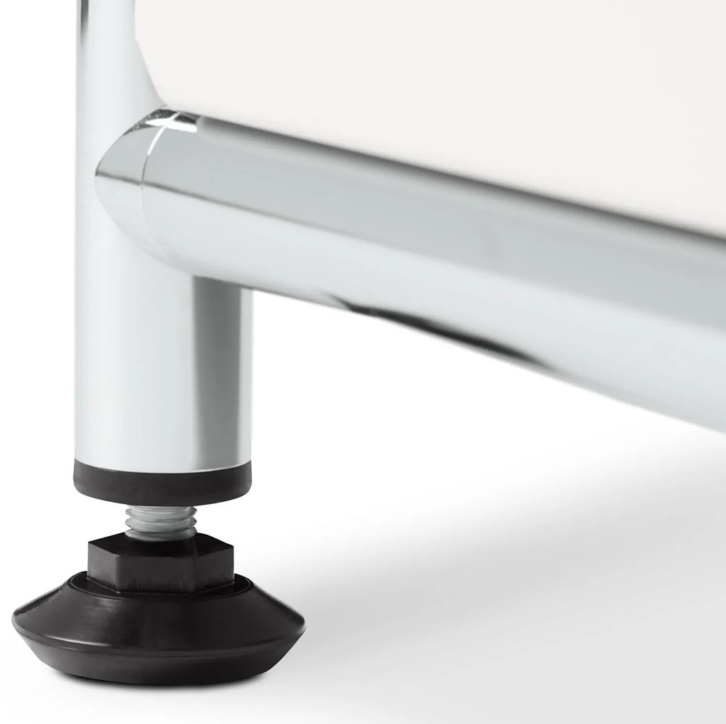 Nízka kovová odkladacia skrinka »CN3« s výklopnými priehradkami, biela