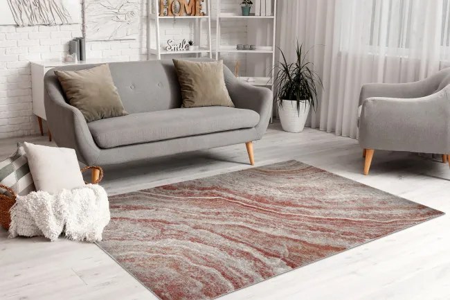 Koberec FUSION 9776 béžový / tehlový