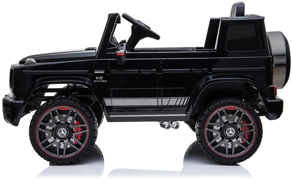 Detské elektrické autíčko na diaľkové ovládanie BestBerg BBCC-60B - Mercedes-Benz AMG G63 / od 3 rokov / nosnosť 25 kg / čierna